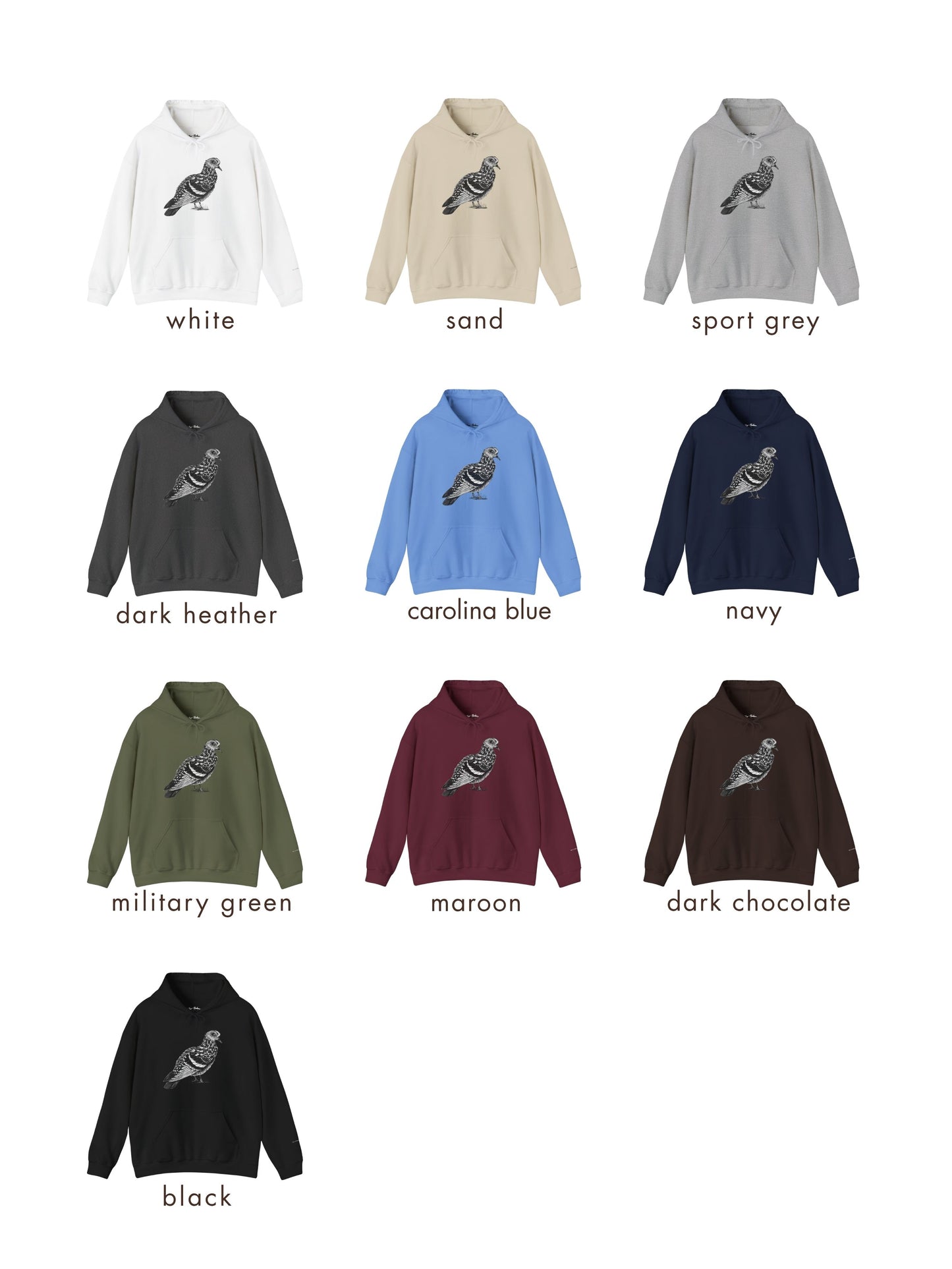 Pigeon Hoodie: Abigale