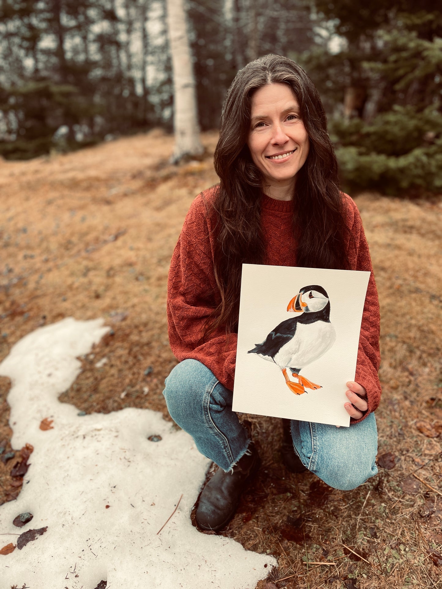 Puffin Hoodie: Perlican