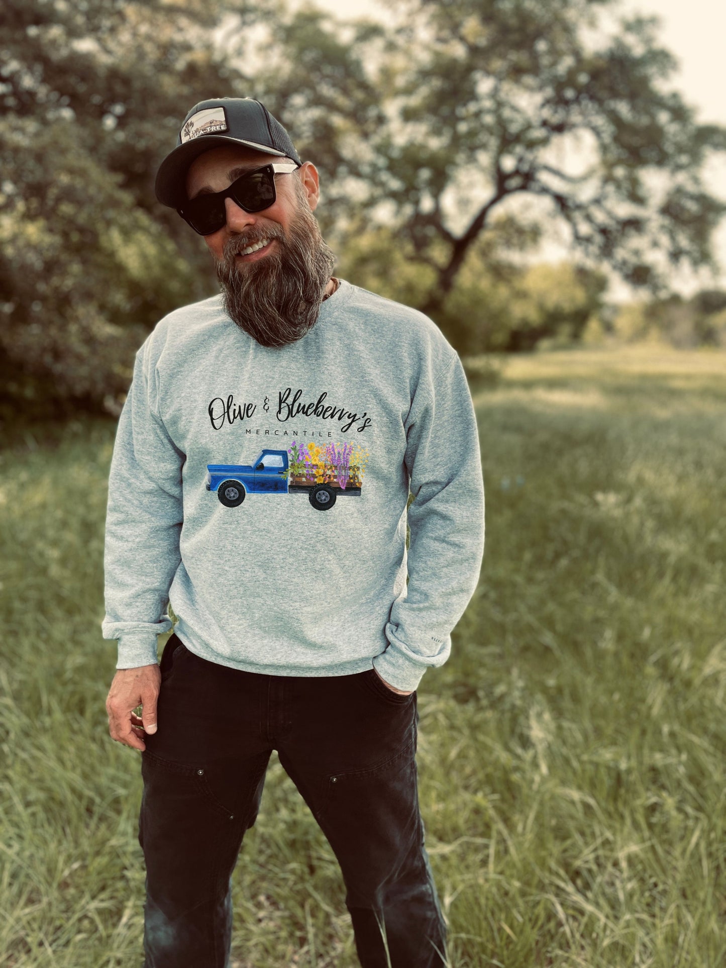 Logo Sweatshirt: Olive